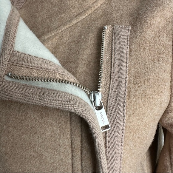 Aritzia Babaton Atelier Cormac Coat 96% Wool Tan Colour Size Extra Small - Picture 16 of 16